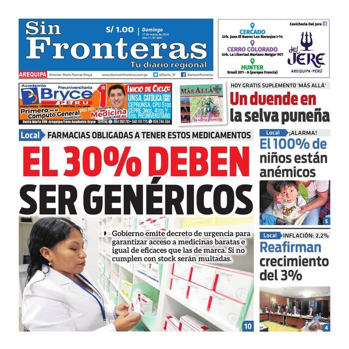 DIARIO SIN FRONTERAS AREQUIPA