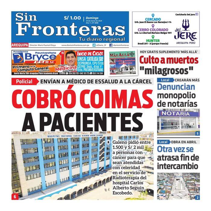 DIARIO SIN FRONTERAS AREQUIPA