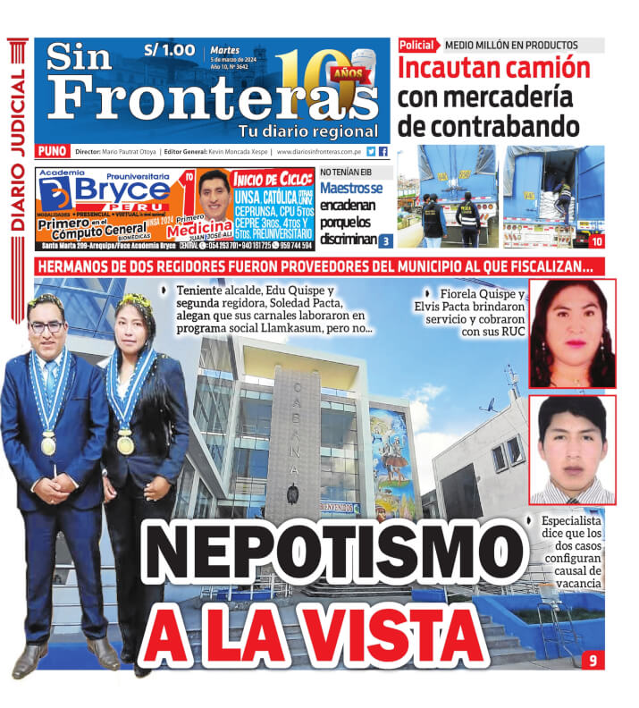 DIARIO SIN FRONTERAS PUNO