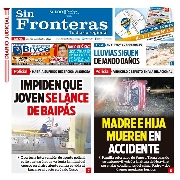 DIARIO SIN FRONTERAS TACNA