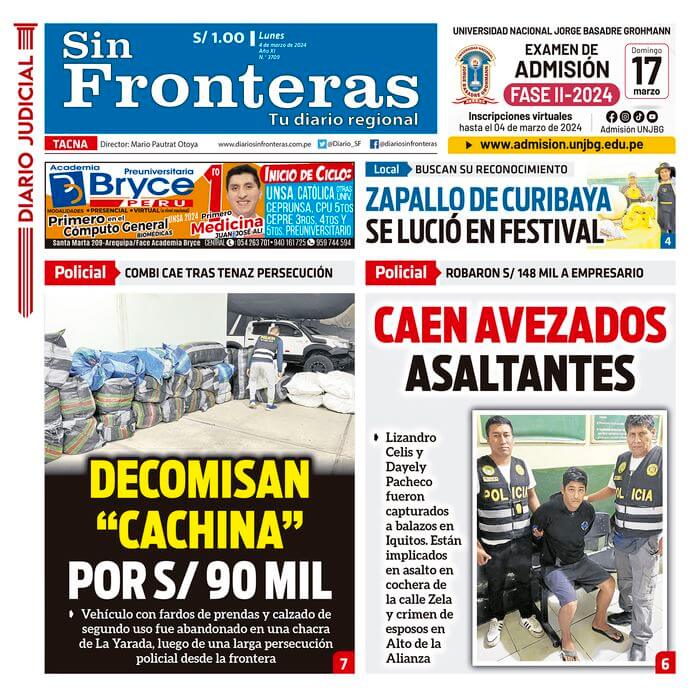 DIARIO SIN FRONTERAS TACNA