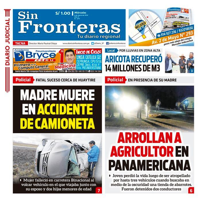 DIARIO SIN FRONTERAS TACNA