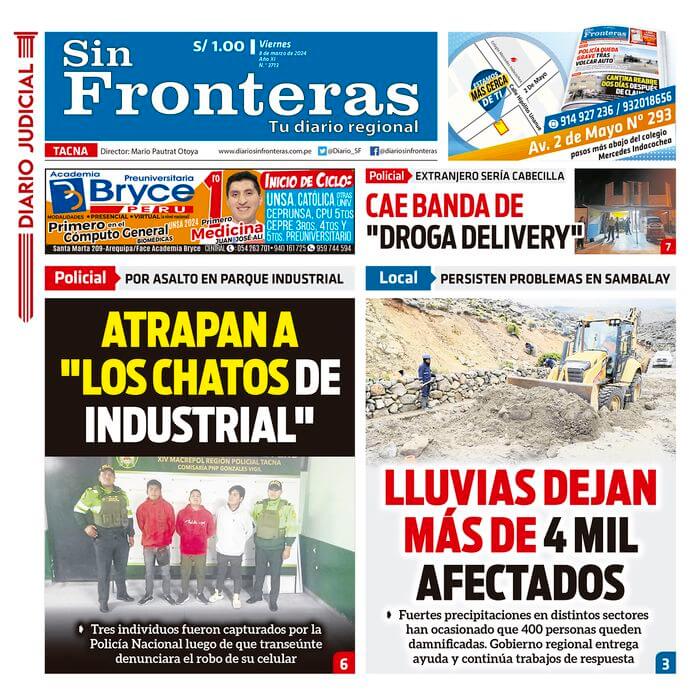 DIARIO SIN FRONTERAS TACNA