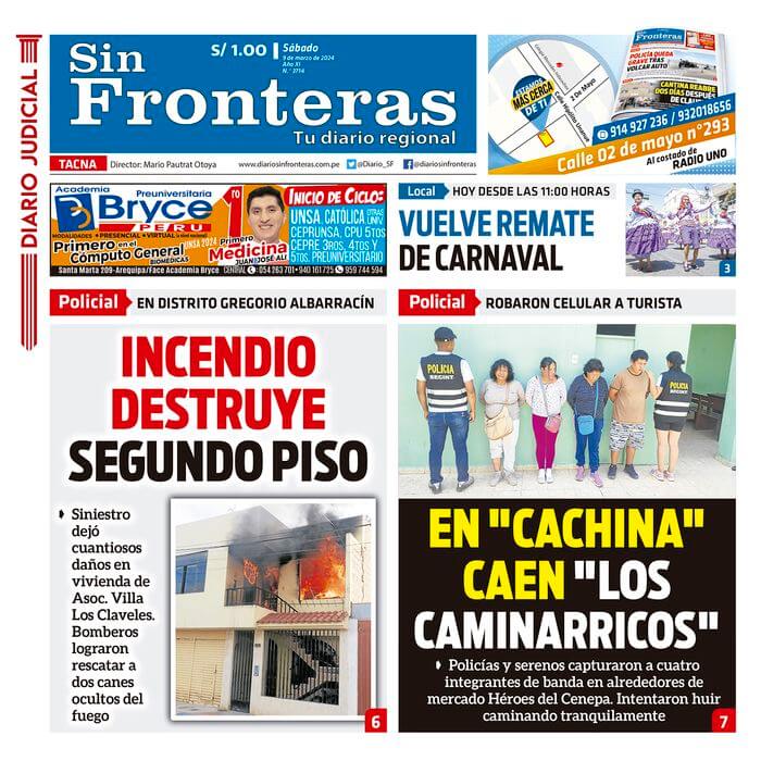 DIARIO SIN FRONTERAS TACNA