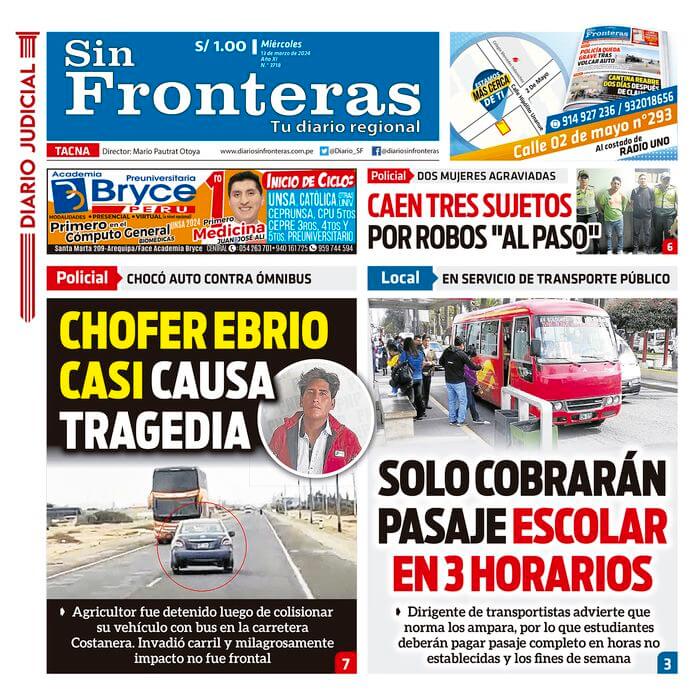 DIARIO SIN FRONTERAS TACNA