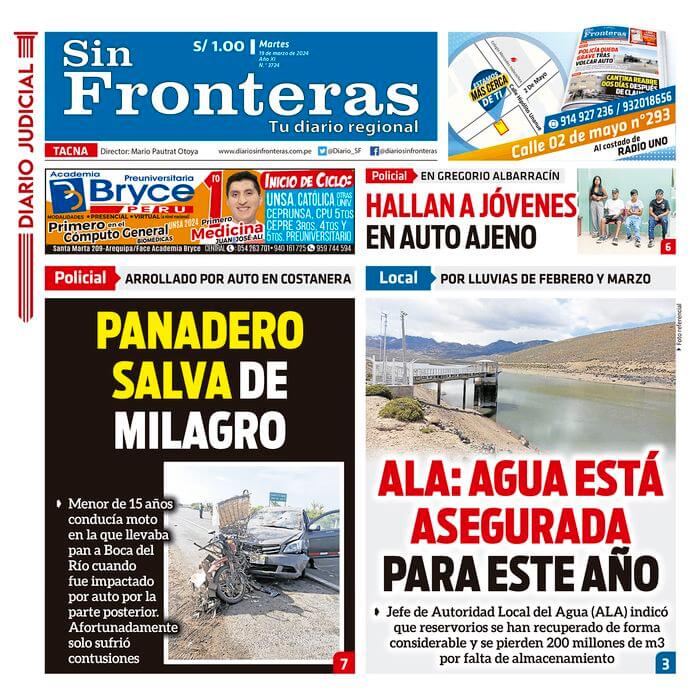 DIARIO SIN FRONTERAS TACNA