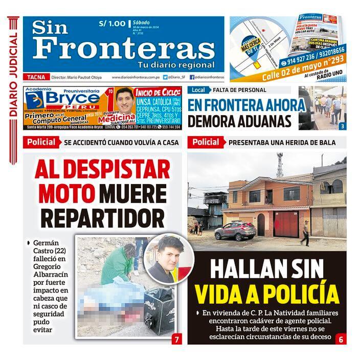 DIARIO SIN FRONTERAS TACNA