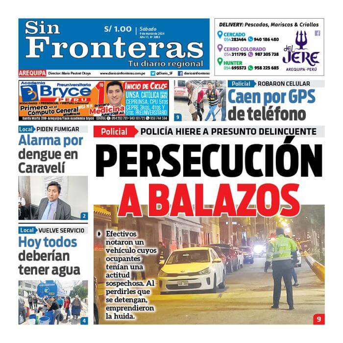 DIARIO SIN FRONTERAS AREQUIPA