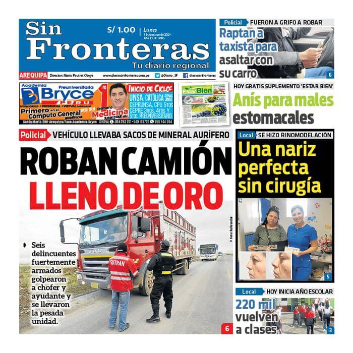 DIARIO SIN FRONTERAS AREQUIPA