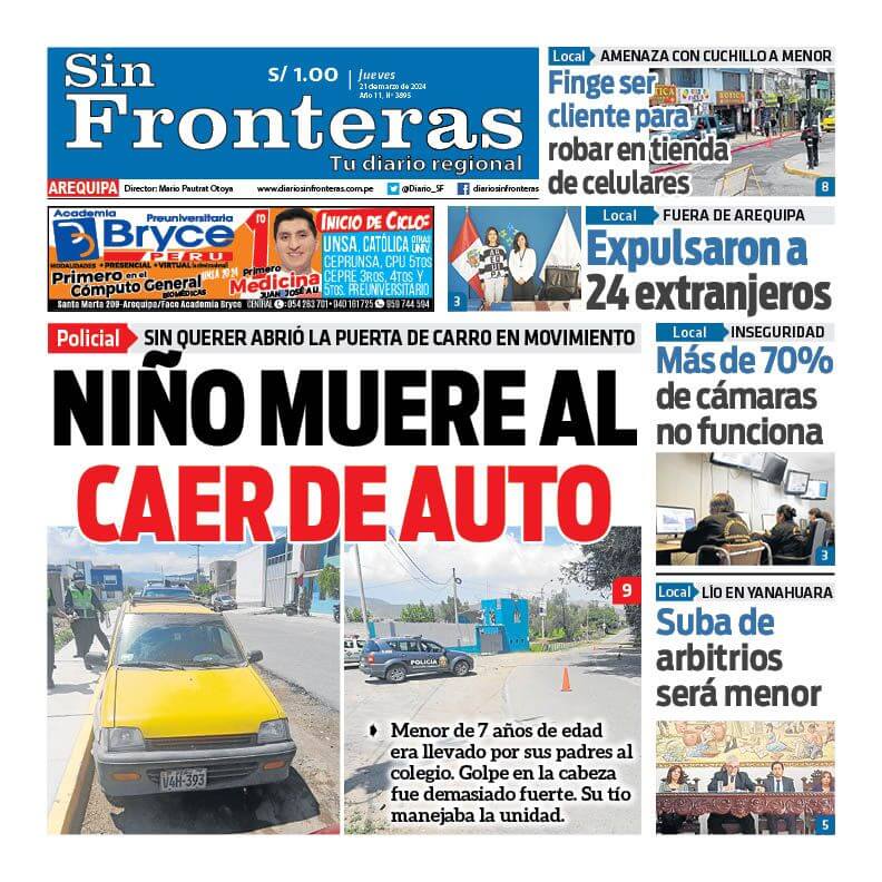 DIARIO SIN FRONTERAS AREQUIPA