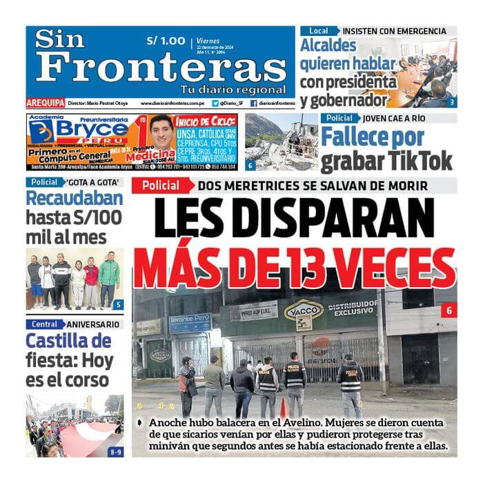 DIARIO SIN FRONTERAS AREQUIPA