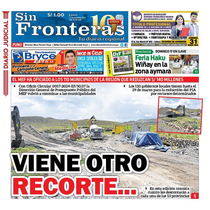 DIARIO SIN FRONTERAS PUNO