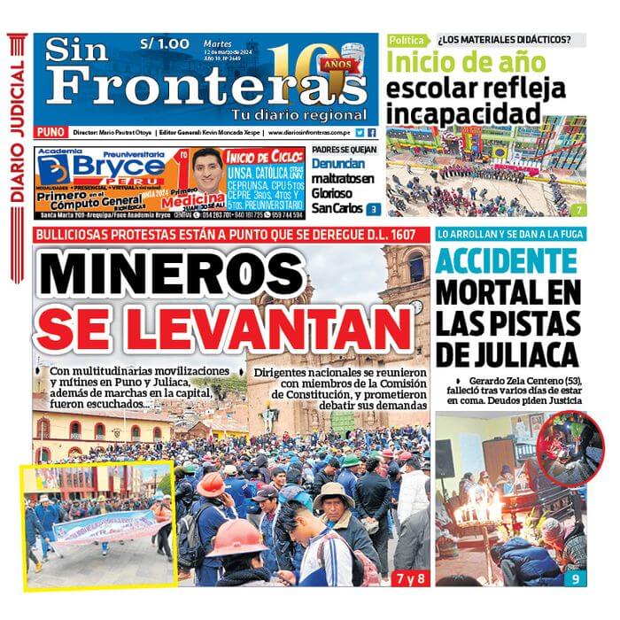 DIARIO SIN FRONTERAS PUNO