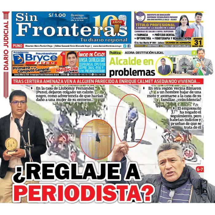 DIARIO SIN FRONTERAS PUNO