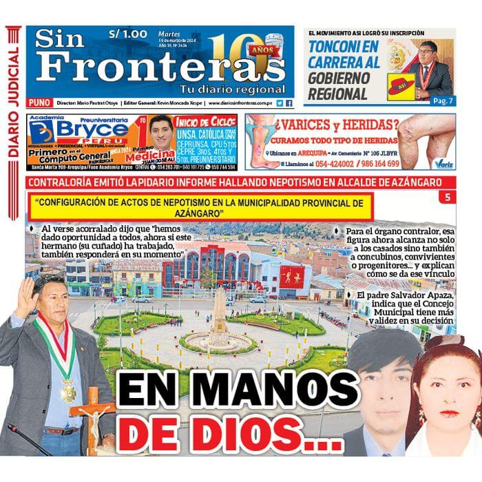 DIARIO SIN FRONTERAS PUNO