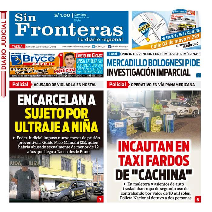 DIARIO SIN FRONTERAS TACNA