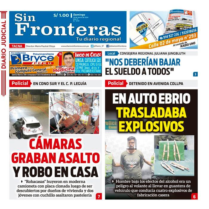 DIARIO SIN FRONTERAS TACNA