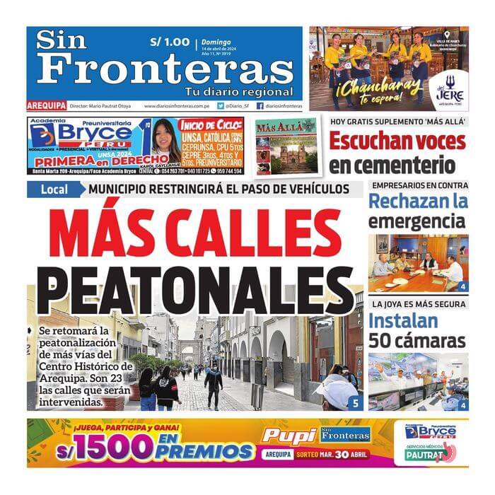 DIARIO SIN FRONTERAS AREQUIPA