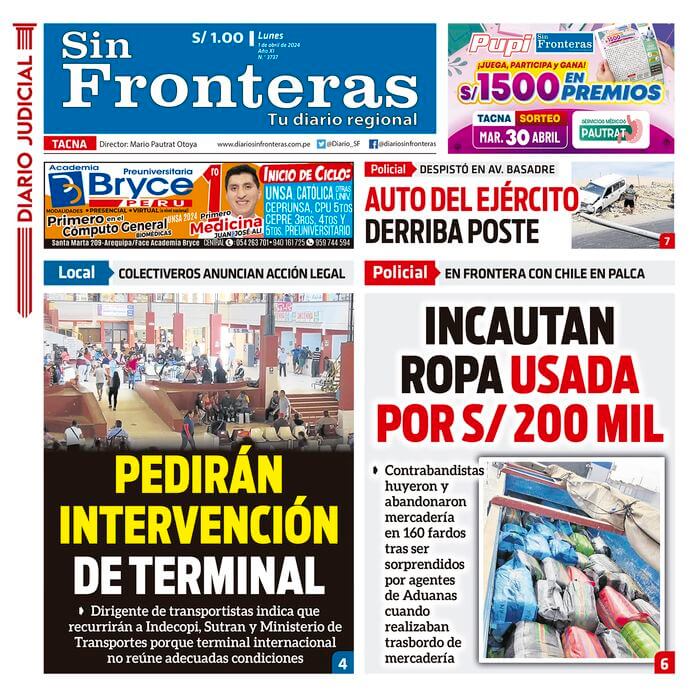 DIARIO SIN FRONTERAS TACNA