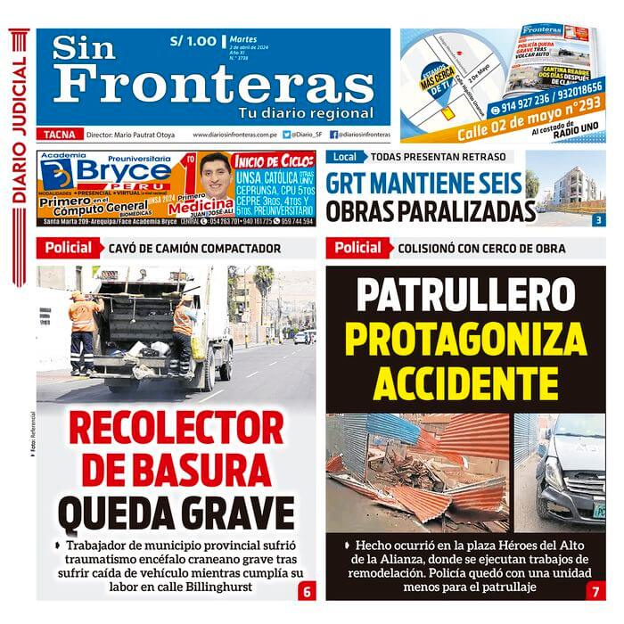 DIARIO SIN FRONTERAS TACNA