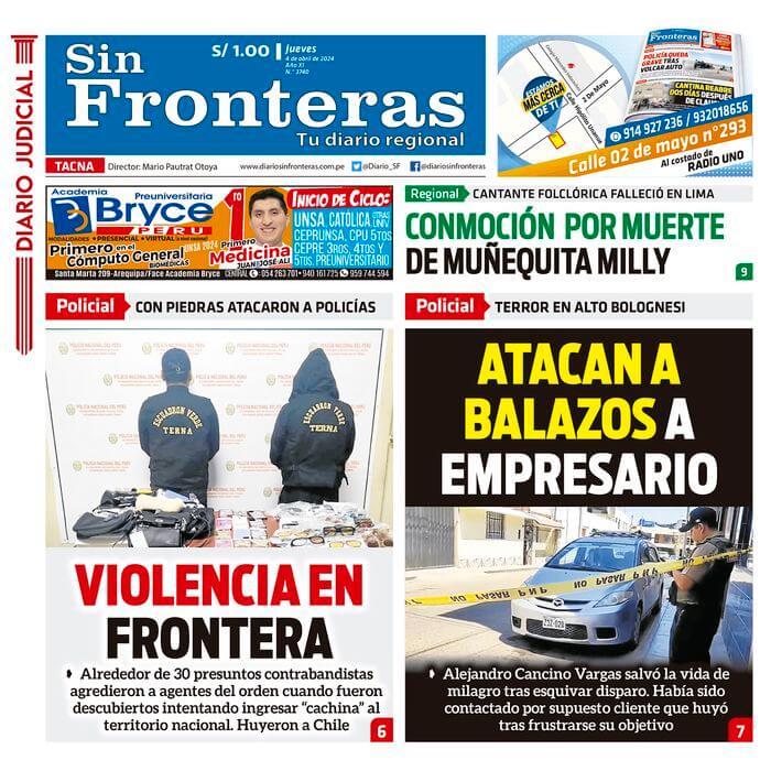 DIARIO SIN FRONTERAS TACNA