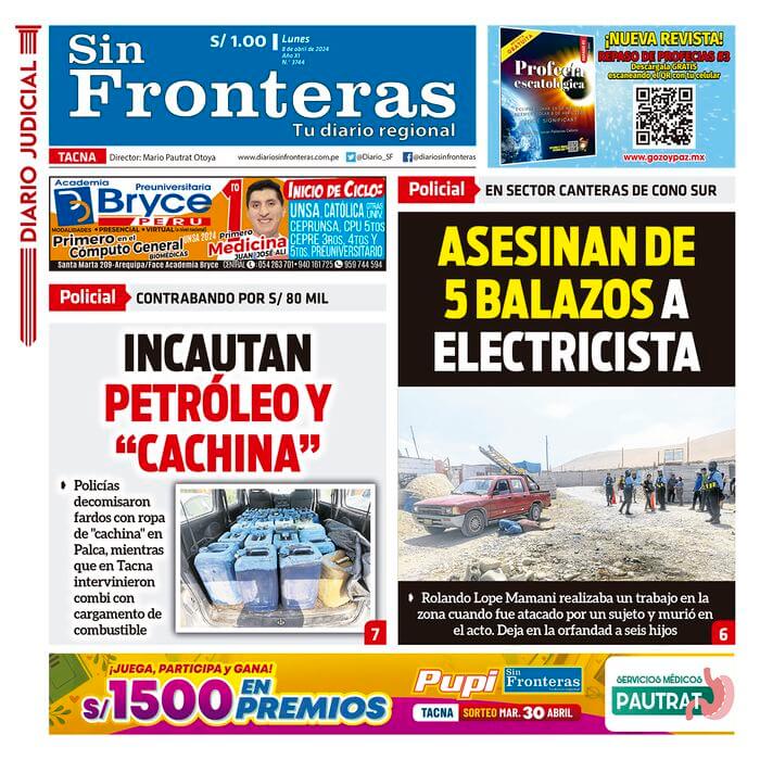 DIARIO SIN FRONTERAS TACNA