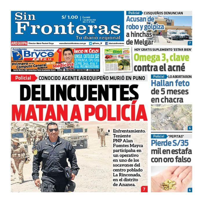 DIARIO SIN FRONTERAS AREQUIPA