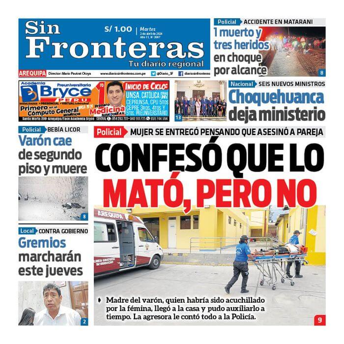 DIARIO SIN FRONTERAS AREQUIPA