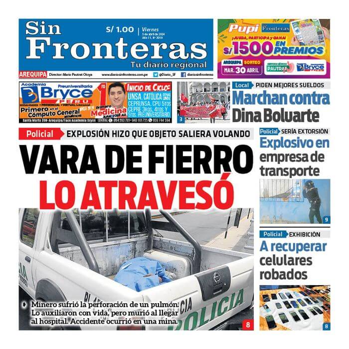 DIARIO SIN FRONTERAS AREQUIPA