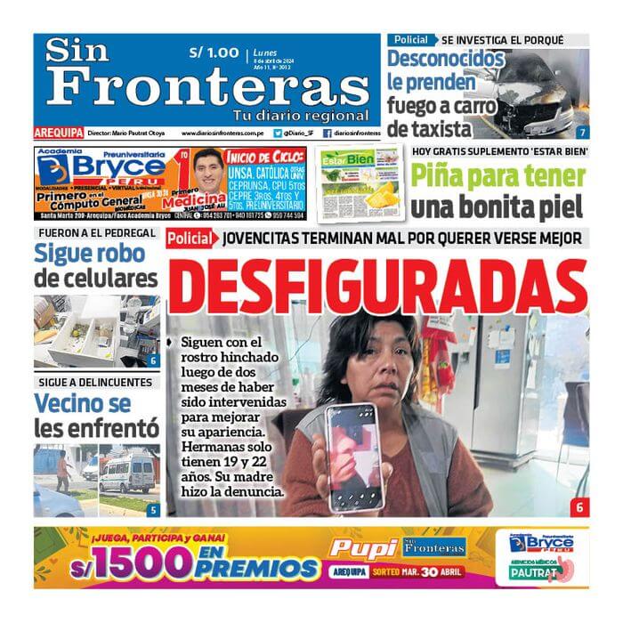 DIARIO SIN FRONTERAS AREQUIPA