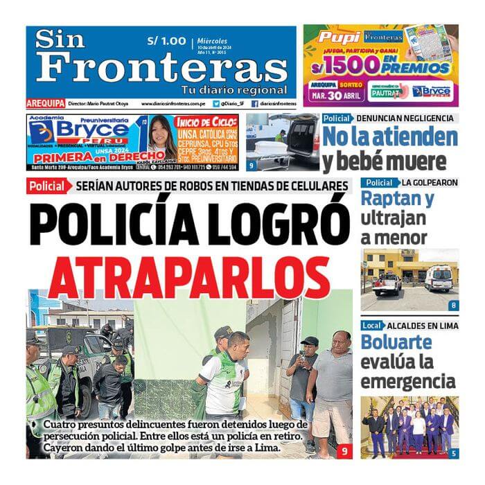 DIARIO SIN FRONTERAS AREQUIPA