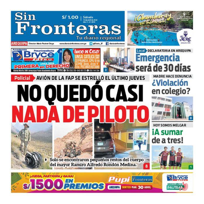 DIARIO SIN FRONTERAS AREQUIPA