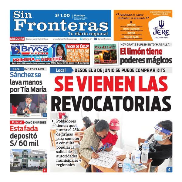 DIARIO SIN FRONTERAS AREQUIPA