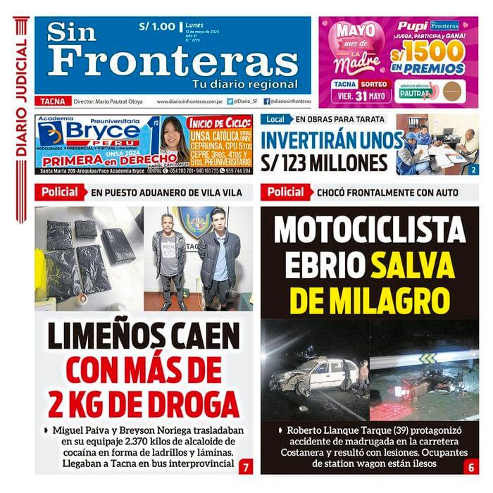 DIARIO SIN FRONTERAS TACNA