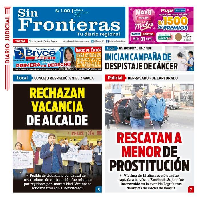 DIARIO SIN FRONTERAS TACNA