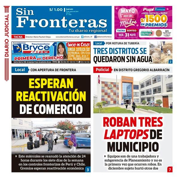 DIARIO SIN FRONTERAS TACNA