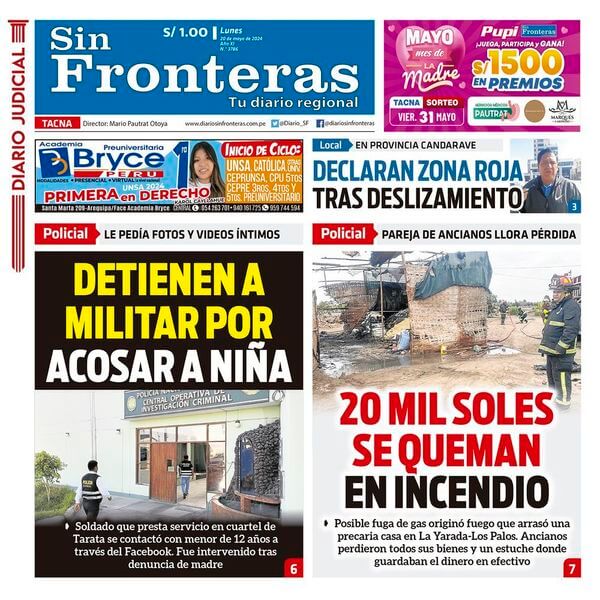 DIARIO SIN FRONTERAS TACNA