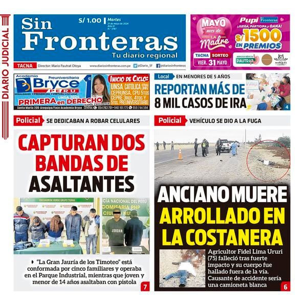 DIARIO SIN FRONTERAS TACNA