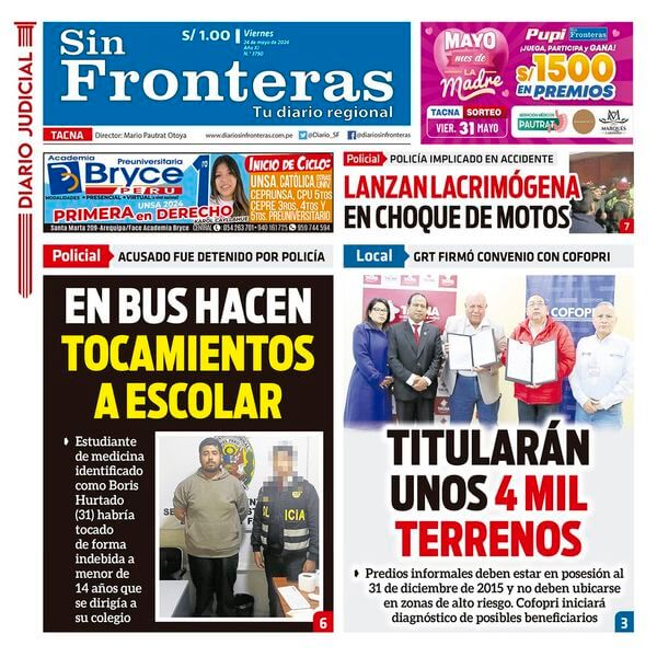 DIARIO SIN FRONTERAS TACNA