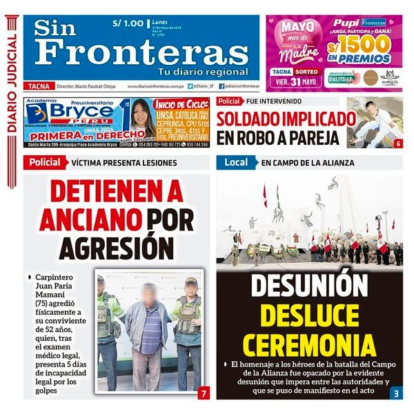 DIARIO SIN FRONTERAS TACNA