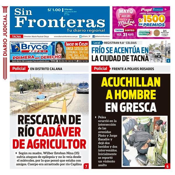 DIARIO SIN FRONTERAS TACNA