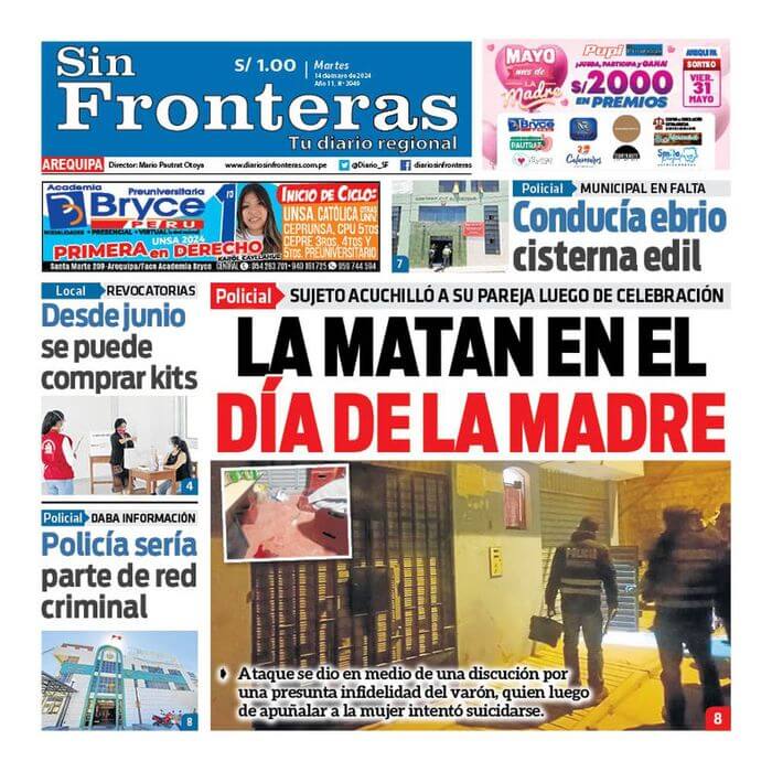 DIARIO SIN FRONTERAS AREQUIPA