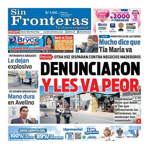 DIARIO SIN FRONTERAS AREQUIPA