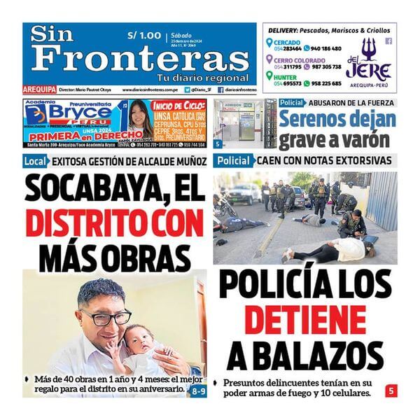 DIARIO SIN FRONTERAS AREQUIPA