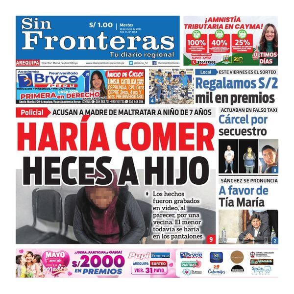 DIARIO SIN FRONTERAS AREQUIPA