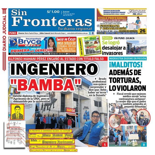 DIARIO SIN FRONTERAS PUNO