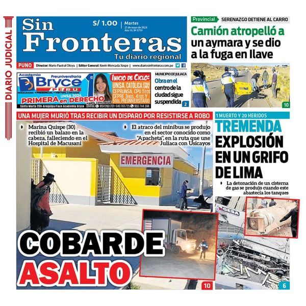 DIARIO SIN FRONTERAS PUNO