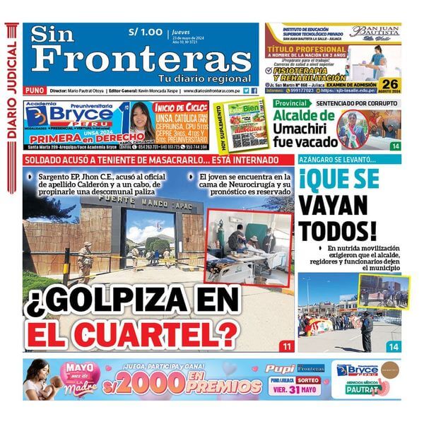 DIARIO SIN FRONTERAS PUNO