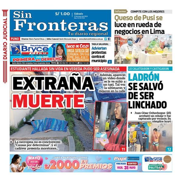 DIARIO SIN FRONTERAS PUNO