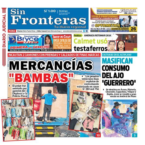 DIARIO SIN FRONTERAS PUNO